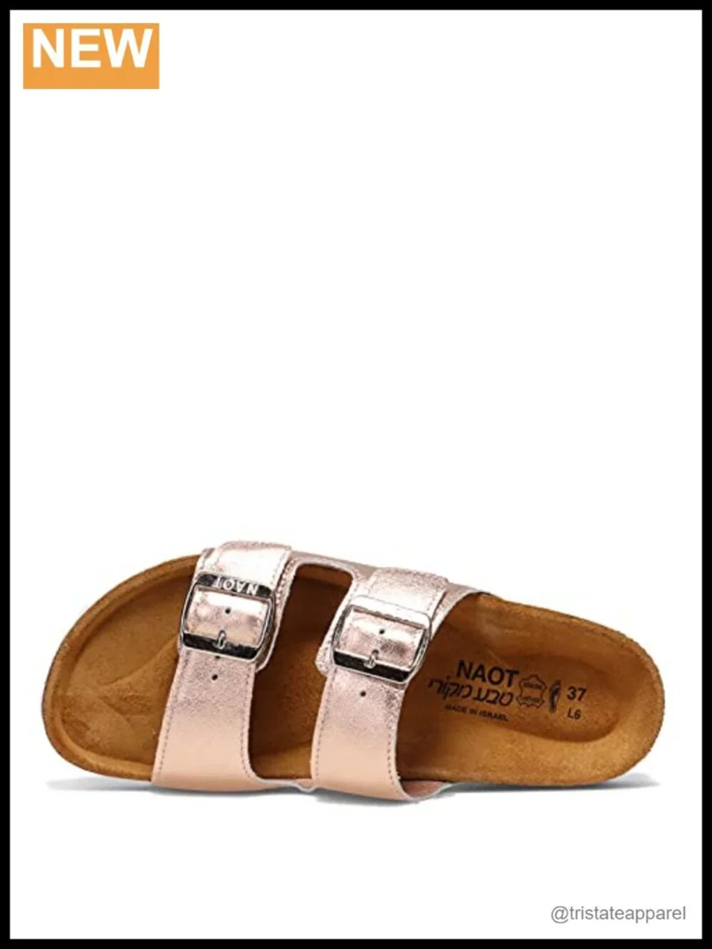Naot Santa Barbara Slide Sandal Cork Footbed Arch Support Slip On Travel